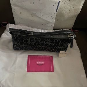 Black Coach Lurex Demi Purse